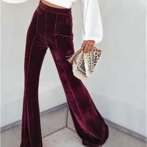 Gorgeous Velvet Flare Pants - perfect for Christmas!!!